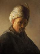 REMBRANDT Harmenszoon van Rijn Old man with turban France oil painting artist